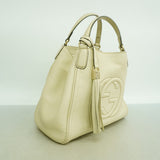 【6gd4925-k】グッチ ハンドバッグ ソーホー 336751 レザー アイボリー シャンパンゴールド金具【中古】レディース