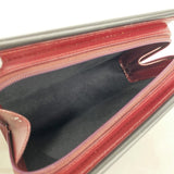 【6gd4940】カルティエ ハンドバッグ トリニティ レザー ブラック ゴールド/シルバー金具【中古】レディース