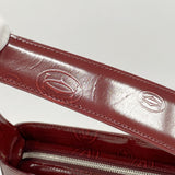 【6gd4941】カルティエ ハンドバッグ ハッピーバースデー レザー ボルドー シルバー金具【中古】レディース