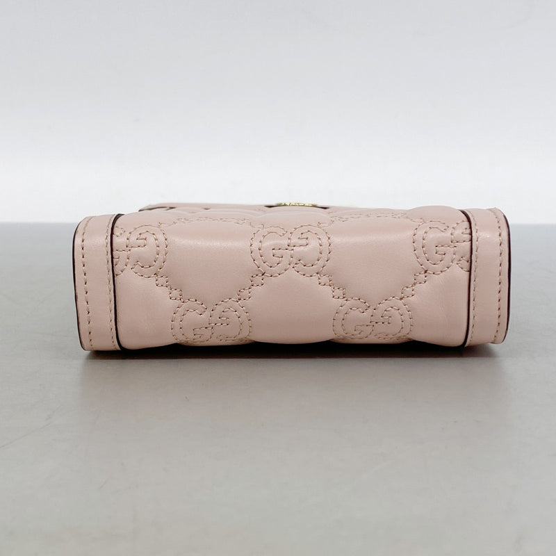 【6gd4943】グッチ ハンドバッグ GGマトラッセ 723776 レザー ピンク ゴールド金具 2wayバッグ【中古】レディース