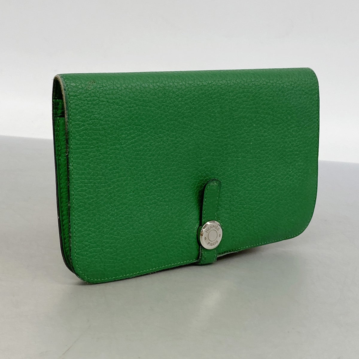 【6gd4944】エルメス 長財布 ドゴンGM トゴ バンブー シルバー金具 □R刻印【中古】メンズ レディース ユニセックス