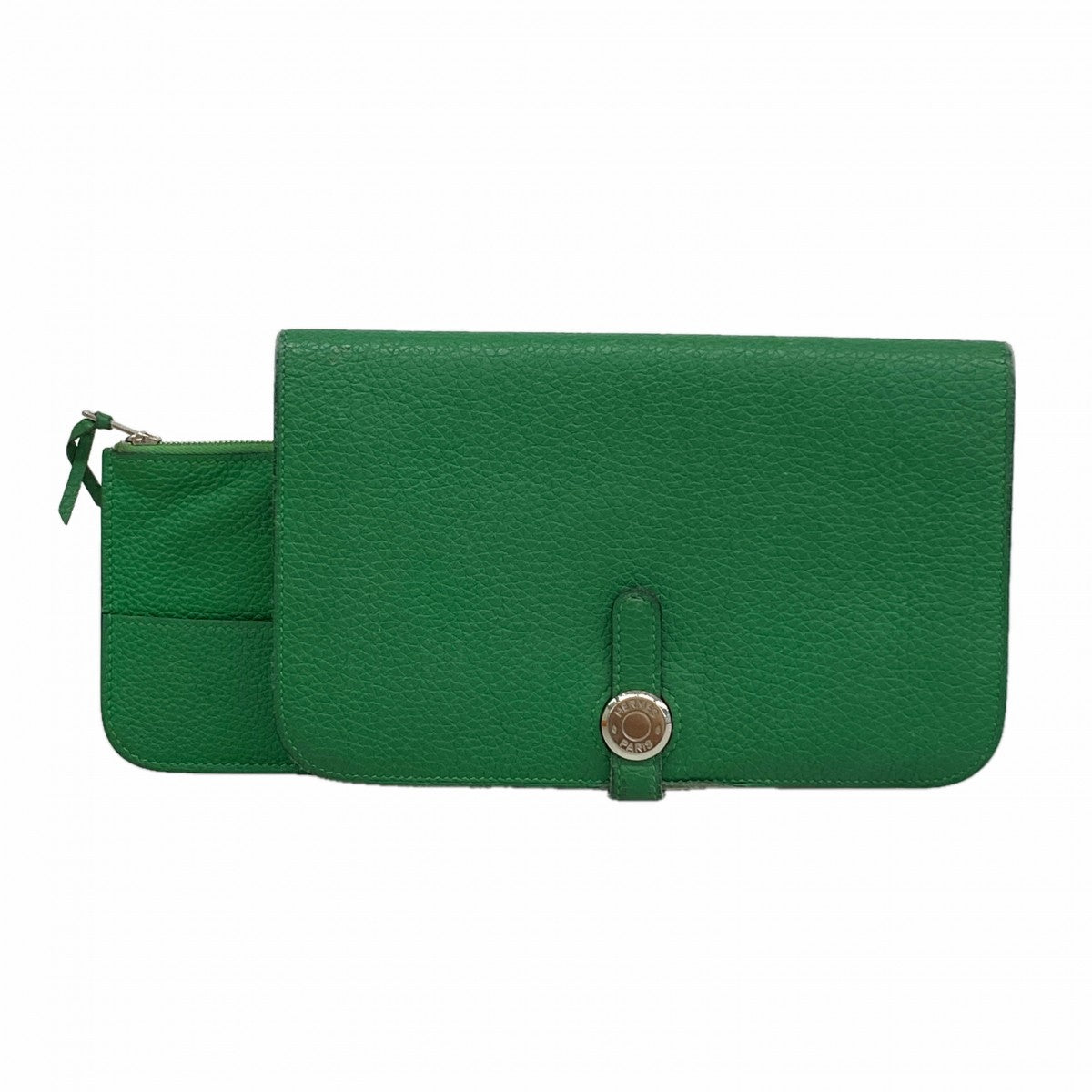 【6gd4944】エルメス 長財布 ドゴンGM トゴ バンブー シルバー金具 □R刻印【中古】メンズ レディース ユニセックス