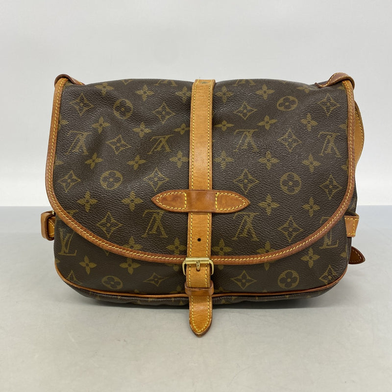 【6gd4945】ルイヴィトン ショルダーバッグ モノグラム ソミュール30 M42256 ブラウン【中古】レディース