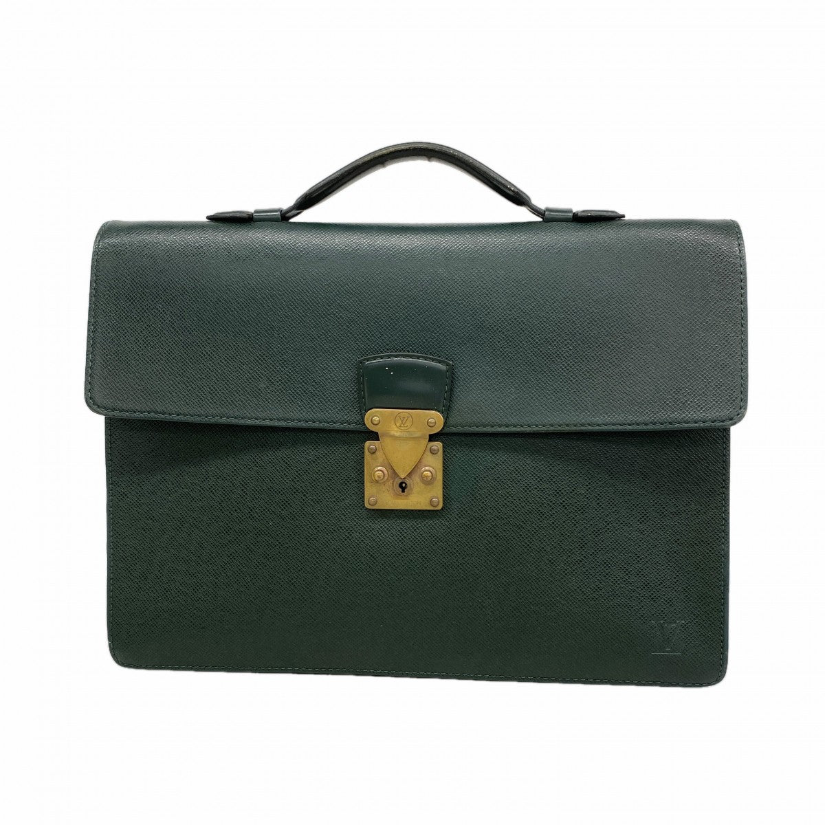 【6gd4951】ルイヴィトン ブリーフケース タイガ セルヴィエットクラド M30074 エピセア【中古】レディース