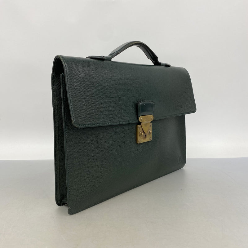 【6gd4951】ルイヴィトン ブリーフケース タイガ セルヴィエットクラド M30074 エピセア【中古】レディース
