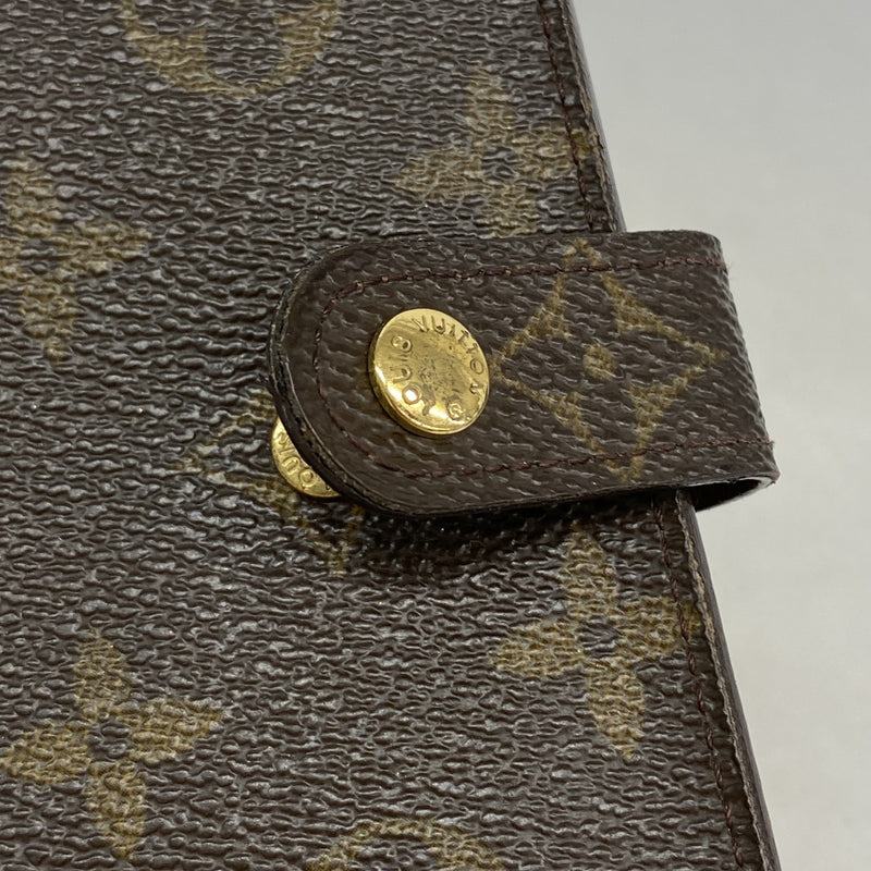 【6gd4952】ルイヴィトン 財布 モノグラム コンパクトジップ M61667 ブラウン【中古】レディース