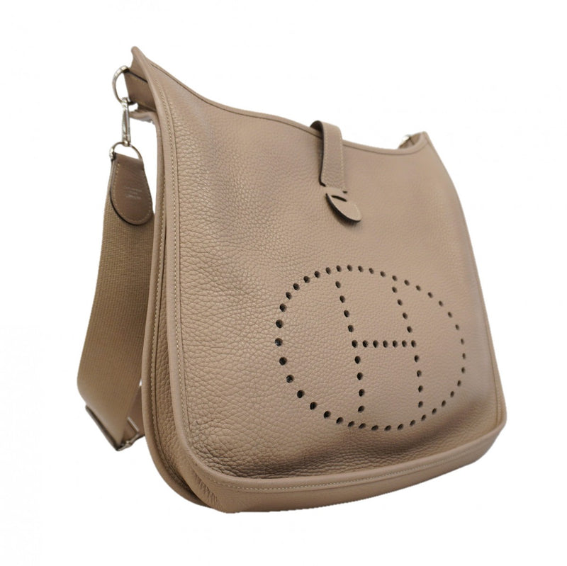 【6gd4954】エルメス ショルダーバッグ エヴリン3PM トリヨンクレマンス トゥルティエールグレー シルバー金具 T刻印【中古】レディース