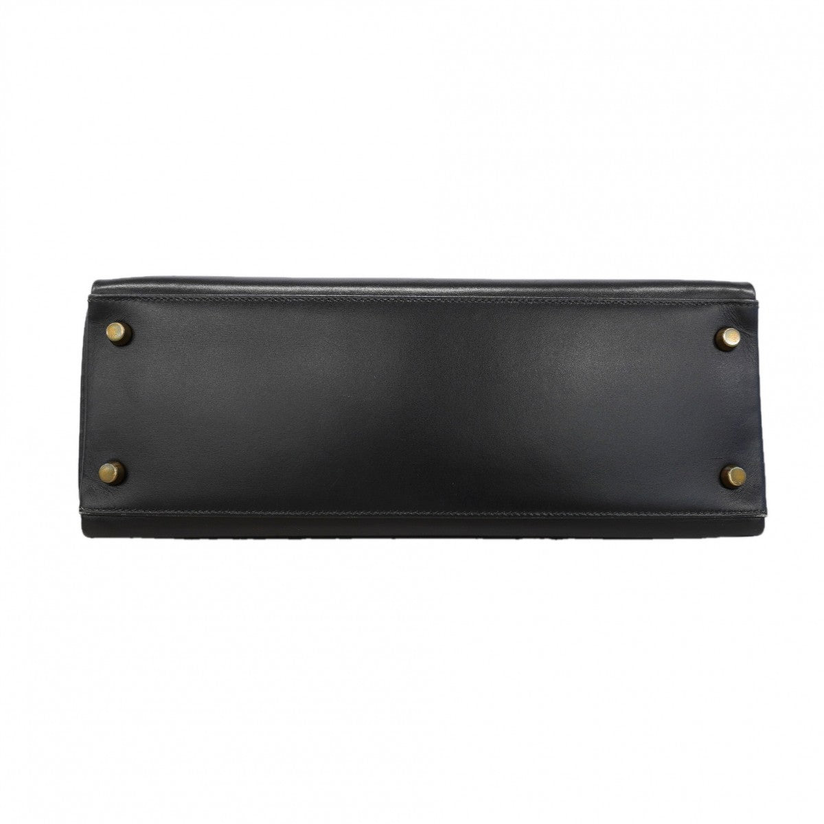 【6gd4955】エルメス ハンドバッグ ケリー32 ボックスカーフ ブラック ゴールド金具 ○U刻印 2wayバッグ【中古】レディース