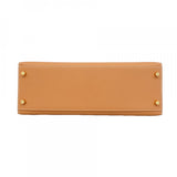 【6gd4956】エルメス ハンドバッグ ケリー32 クシュベル ナチュラルサブレ ゴールド金具 □C刻印 2wayバッグ【中古】レディース