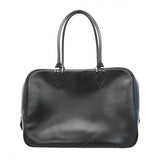 【6gd4957】エルメス ハンドバッグ プリュス28 ボックスカーフ ブラック シルバー金具 □C刻印【中古】レディース