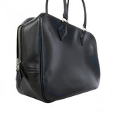 【6gd4957】エルメス ハンドバッグ プリュス28 ボックスカーフ ブラック シルバー金具 □C刻印【中古】レディース