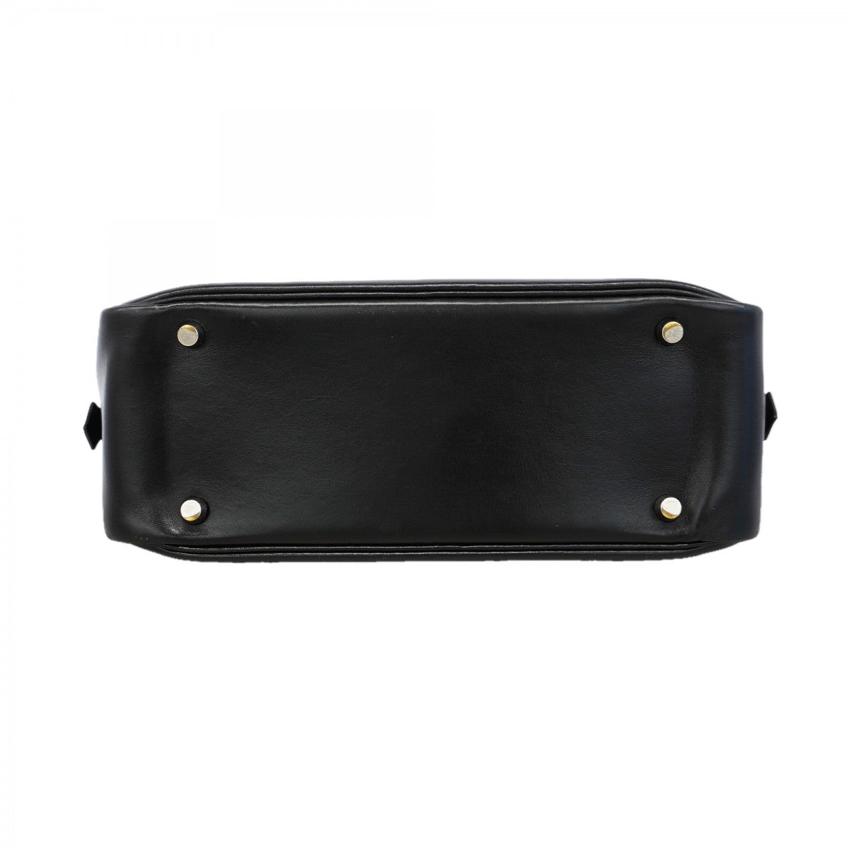 【6gd4957】エルメス ハンドバッグ プリュス28 ボックスカーフ ブラック シルバー金具 □C刻印【中古】レディース