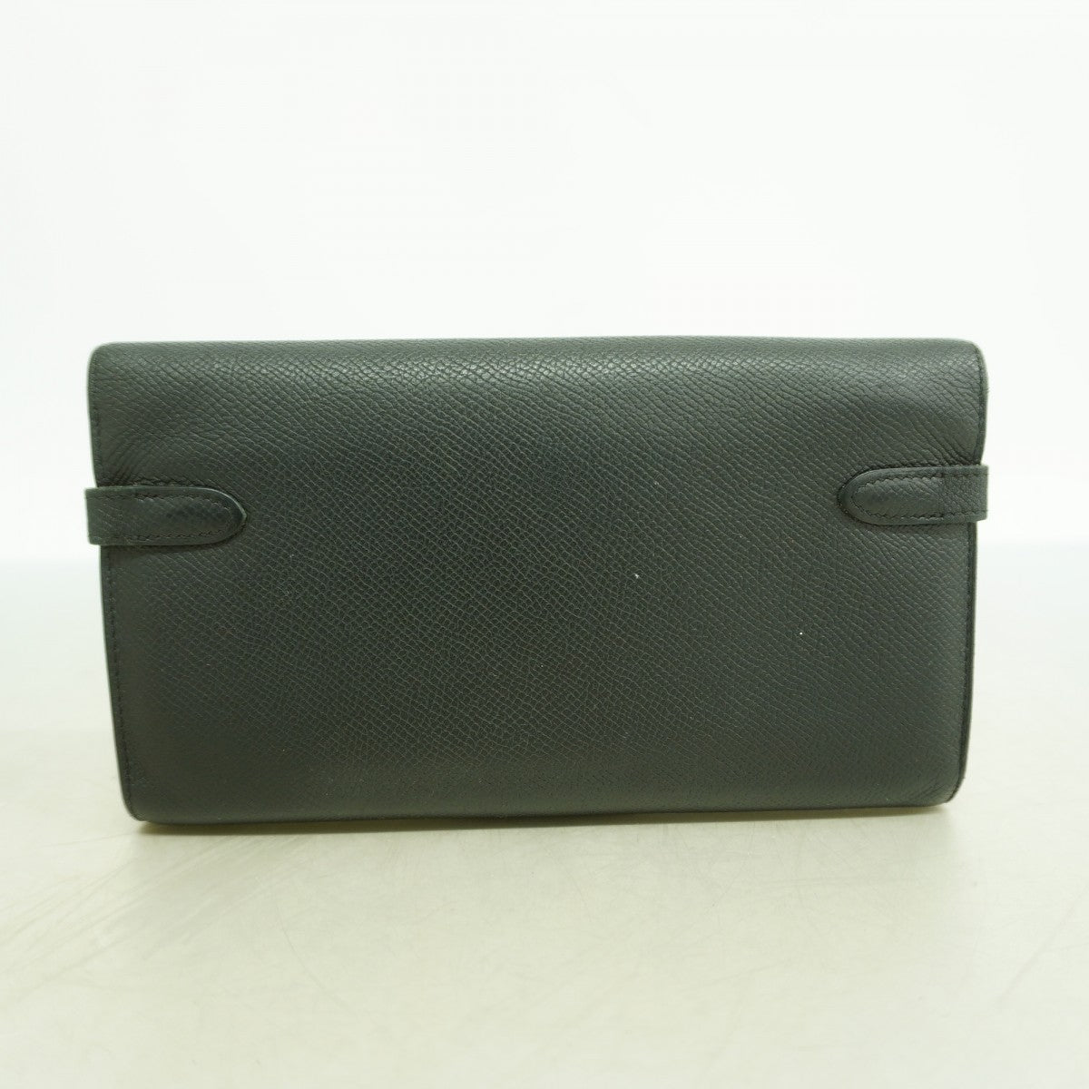 【6gd4968】エルメス 長財布 ケリーウォレット ヴォーエプソン ブラック ゴールド金具 X刻印【中古】メンズ レディース ユニセックス