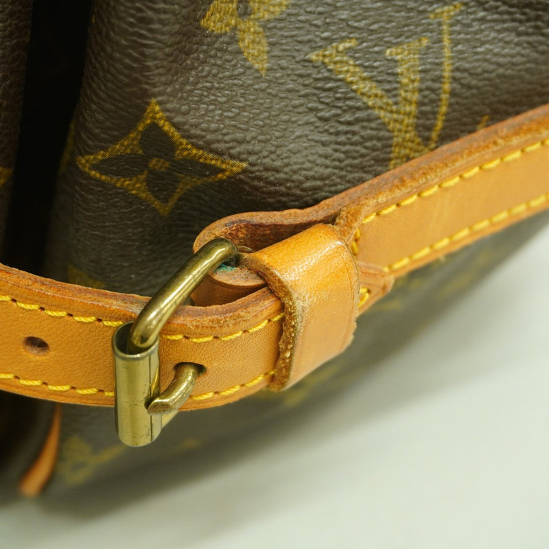 【6gd4972】ルイヴィトン ショルダーバッグ モノグラム ソミュール35 M42254 ブラウン【中古】レディース