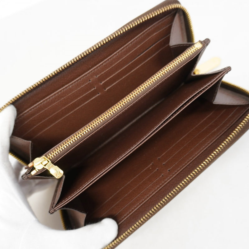 【6gd4989】ルイヴィトン 長財布 ダミエ ジッピーウォレット N41661 エベヌ【中古】メンズ レディース ユニセックス