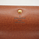 【6gd4990】ルイヴィトン 長財布 モノグラム ポシェットポルトモネクレディ M61726 ブラウン【中古】レディース