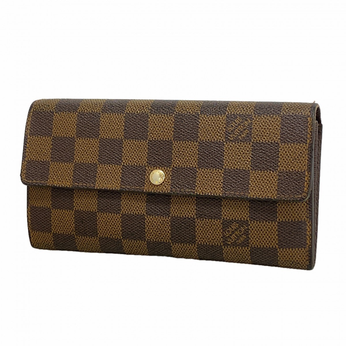 【6gd5000】ルイヴィトン 長財布 ダミエ ポルトフォイユサラ N61734 エベヌ【中古】レディース