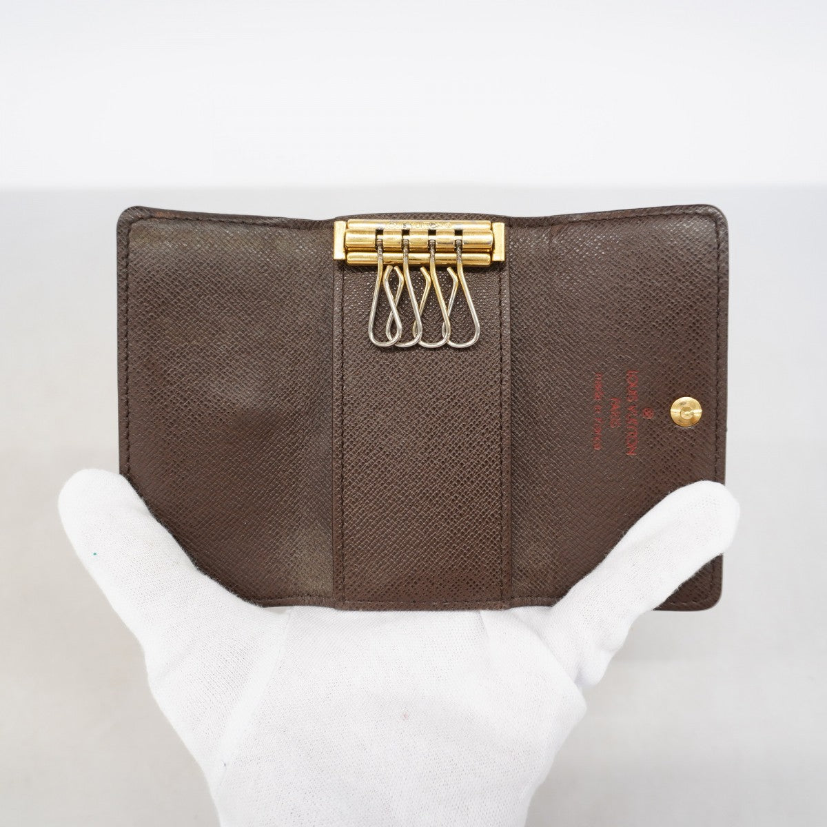 【6gd5009】ルイヴィトン キーケース ダミエ ミュルティクレ4 N62631 エベヌ【中古】メンズ レディース ユニセックス