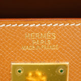 【6gd5021-h】エルメス ハンドバッグ ケリー32 クシュベル ゴールド ゴールド金具 □B刻印 2wayバッグ【中古】レディース