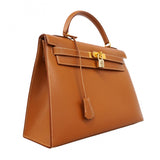 【6gd5021-h】エルメス ハンドバッグ ケリー32 クシュベル ゴールド ゴールド金具 □B刻印 2wayバッグ【中古】レディース