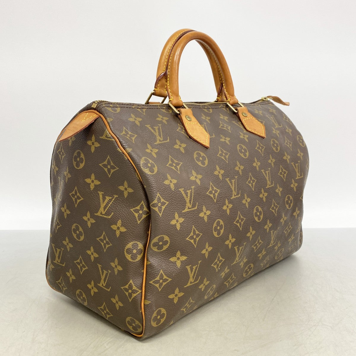 【6gd5026】ルイヴィトン ハンドバッグ モノグラム スピーディ35 M41107 ブラウン【中古】レディース