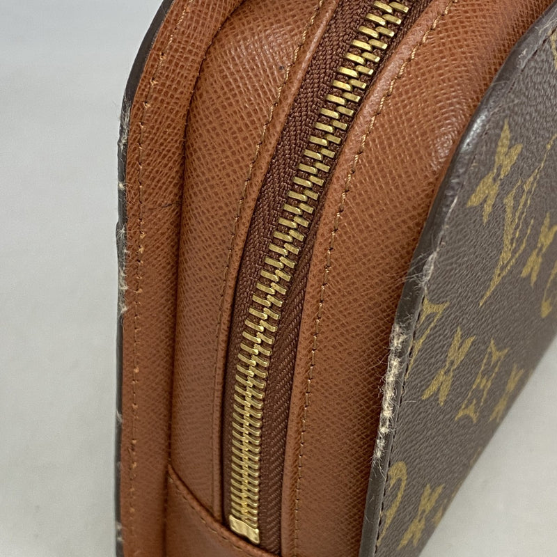 【6gd5027】ルイヴィトン クラッチバッグ モノグラム オルセー M51790 ブラウン【中古】メンズ