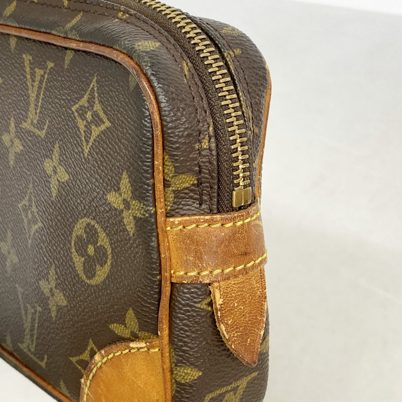 【6gd5028】ルイヴィトン クラッチバッグ モノグラム マルリードラゴンヌPM M51827 ブラウン【中古】メンズ