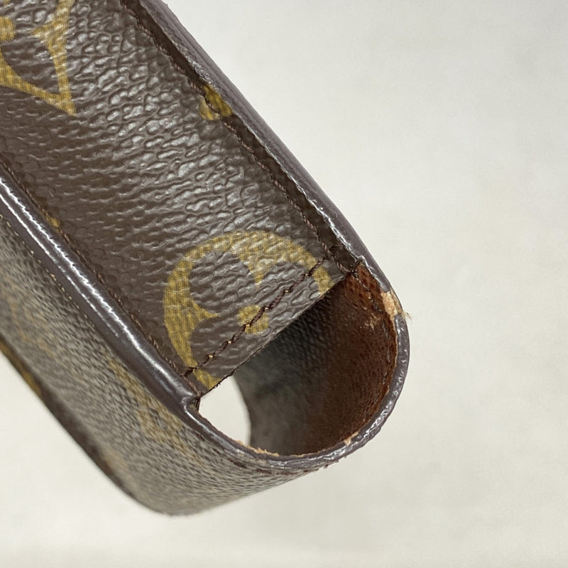 【6gd5031】ルイヴィトン シガレットケース モノグラム エテュイシガレット M63024 ブラウン【中古】メンズ レディース ユニセックス
