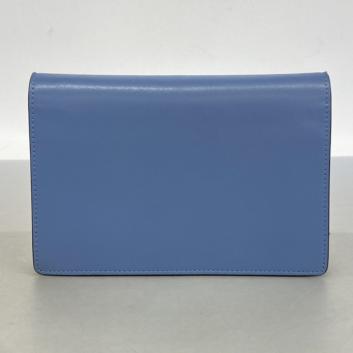 【6gd5034】フェンディ ショルダーバッグ エフイズフェンディ レザー ブルー シルバー金具【中古】レディース