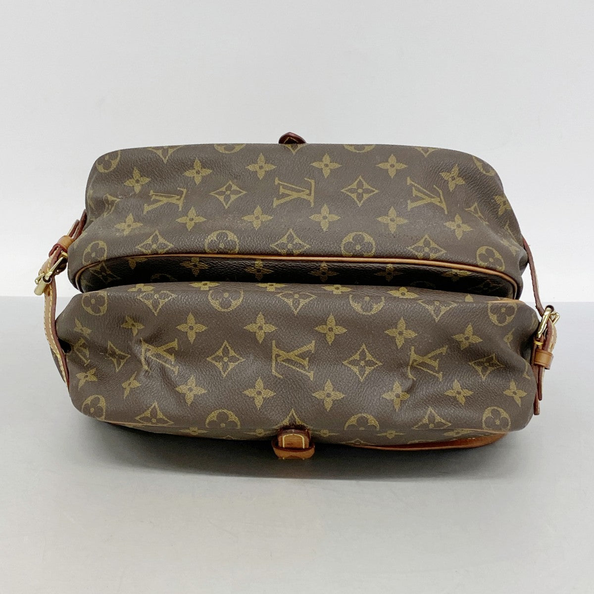 【6gd5037】ルイヴィトン ショルダーバッグ モノグラム ソミュール30 M42256 ブラウン【中古】レディース
