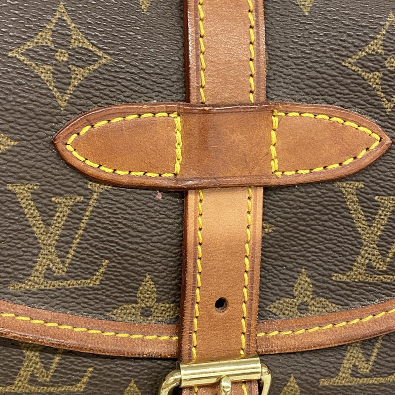 【6gd5037】ルイヴィトン ショルダーバッグ モノグラム ソミュール30 M42256 ブラウン【中古】レディース
