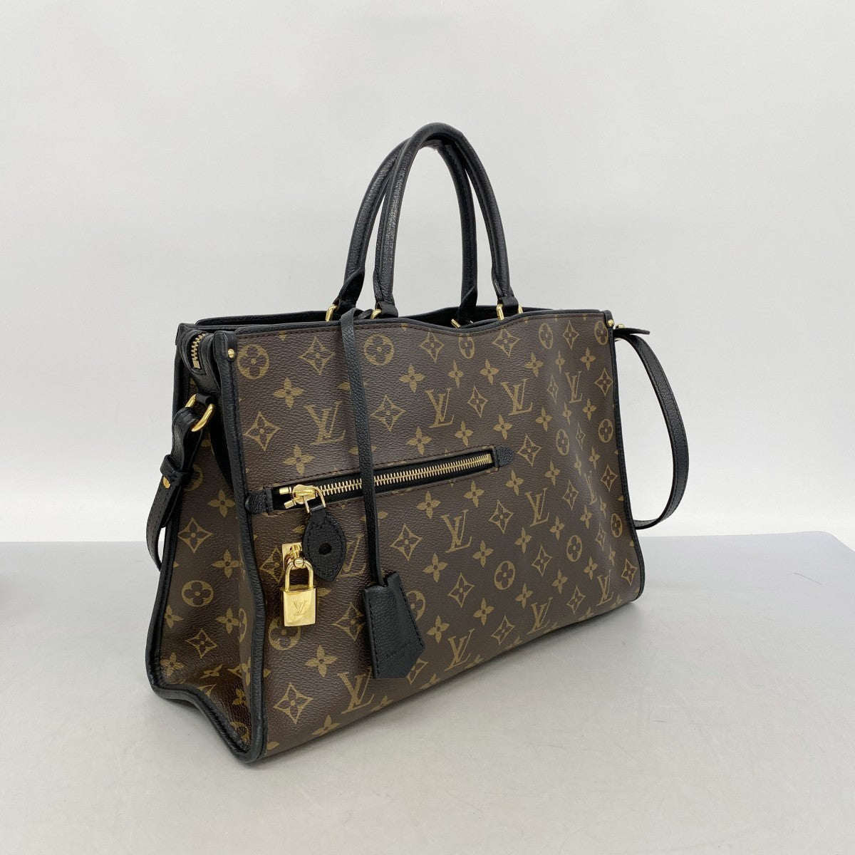 【6gd5040】ルイヴィトン トートバッグ モノグラム ポパンクールMM M43435 ノワール 2wayバッグ【中古】レディース