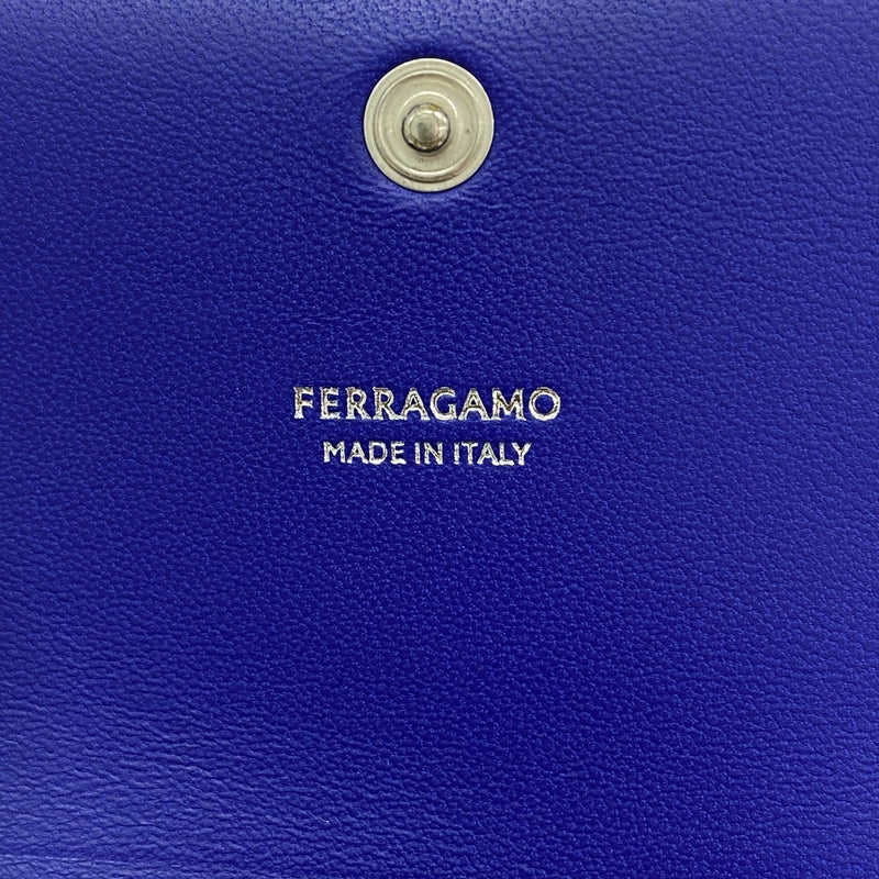 【6gd5044】サルヴァトーレフェラガモ ハンドバッグ レザー グリーン シルバー金具【中古】レディース