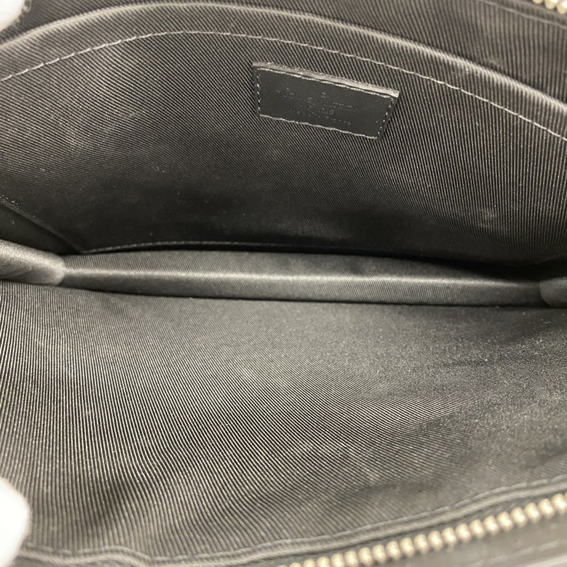【6gd5049】ルイヴィトン クラッチバッグ ダミエ・アンフィニ スタンドポーチ N60450 オニキス【中古】レディース