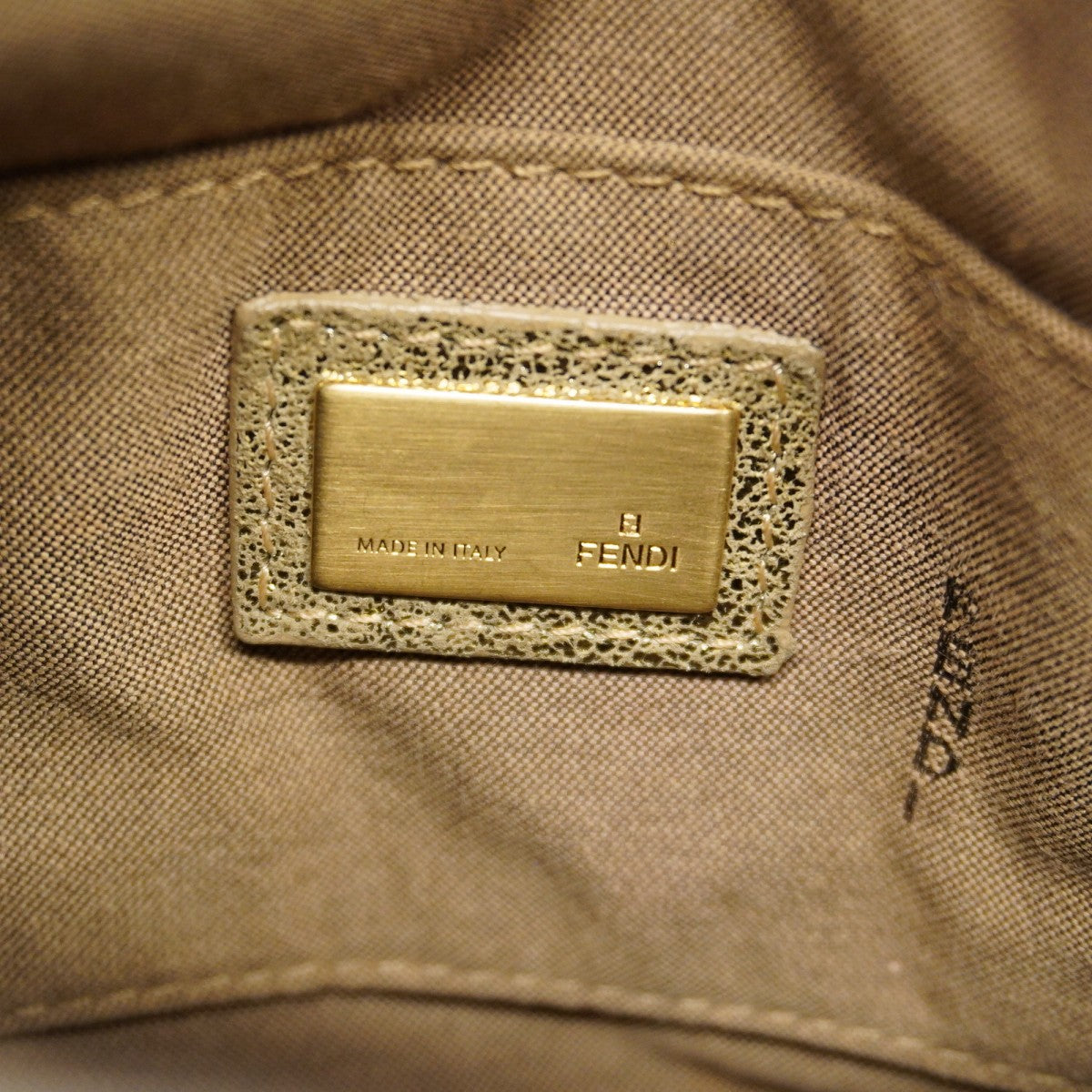 【6gd5064】フェンディ ハンドバッグ ズッキーノ コーティングキャンバス イエロー ゴールド金具【中古】レディース