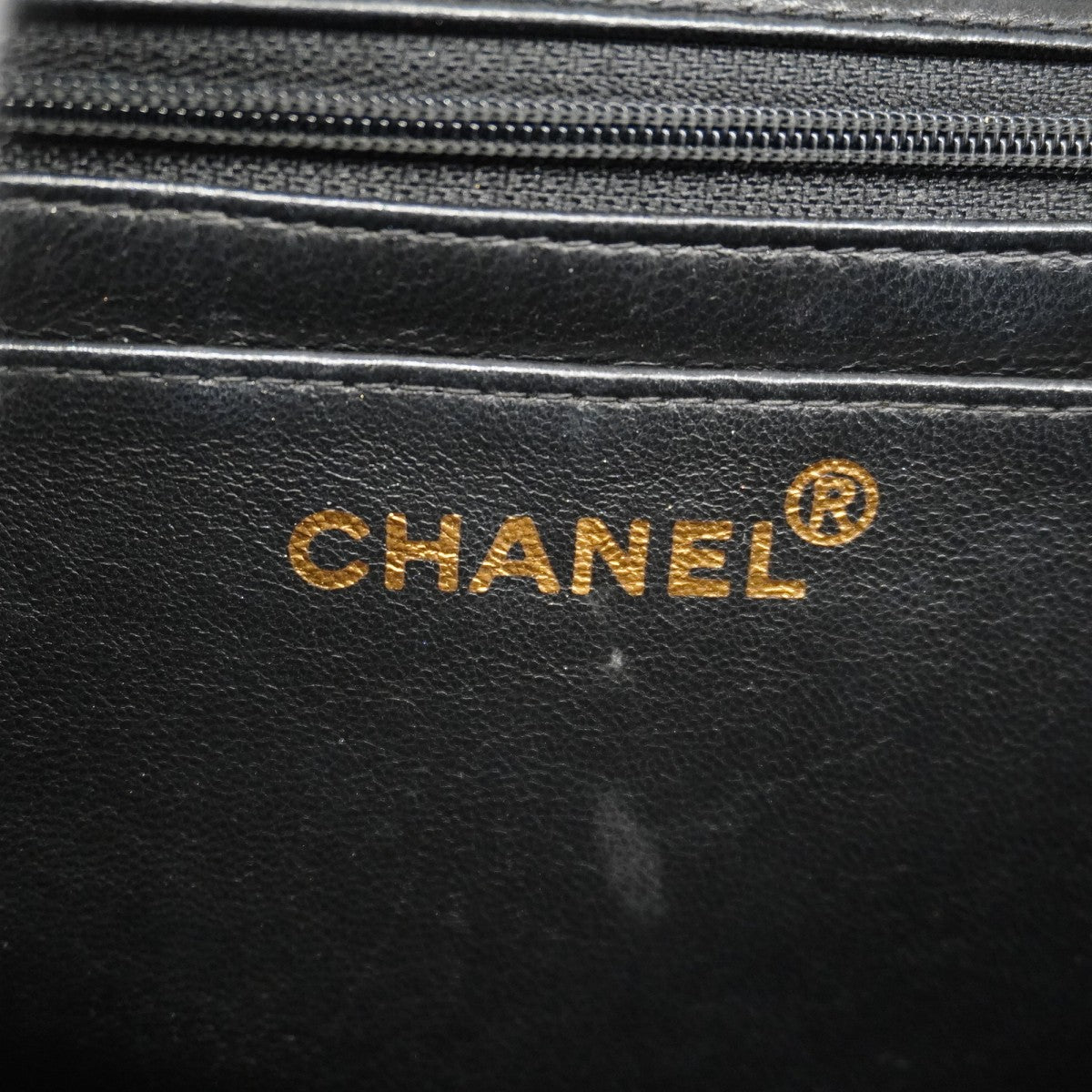 【6gd5065】シャネル ハンドバッグ マトラッセ ラムスキン ブラック ゴールド金具【中古】レディース