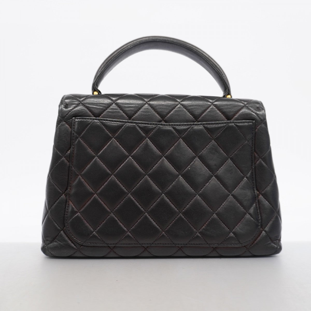 【6gd5065】シャネル ハンドバッグ マトラッセ ラムスキン ブラック ゴールド金具【中古】レディース