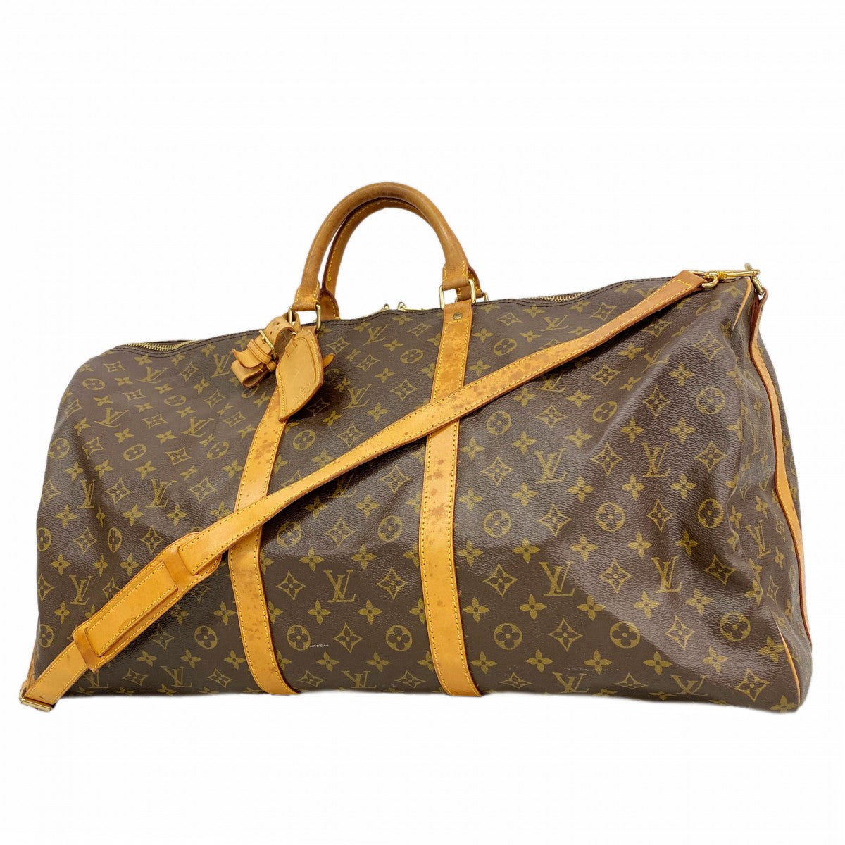 【6gd5073-h】ルイヴィトン ボストンバッグ モノグラム キーポルバンドリエール60 M41412 ブラウン【中古】メンズ レディース ユニセックス
