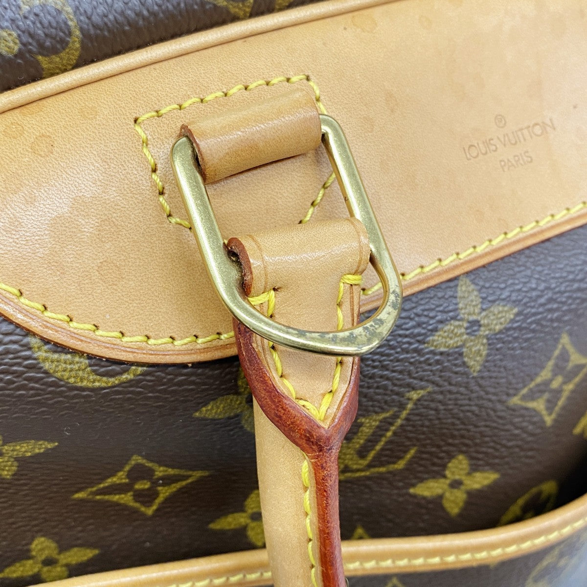 【6gd5075-h】ルイヴィトン ハンドバッグ モノグラム ドーヴィル M47270 ブラウン【中古】レディース