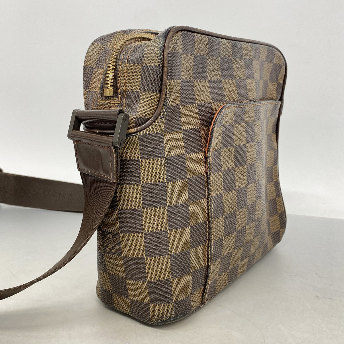 【6gd5076-h】ルイヴィトン ショルダーバッグ ダミエ オラフPM N41442 エベヌ【中古】レディース