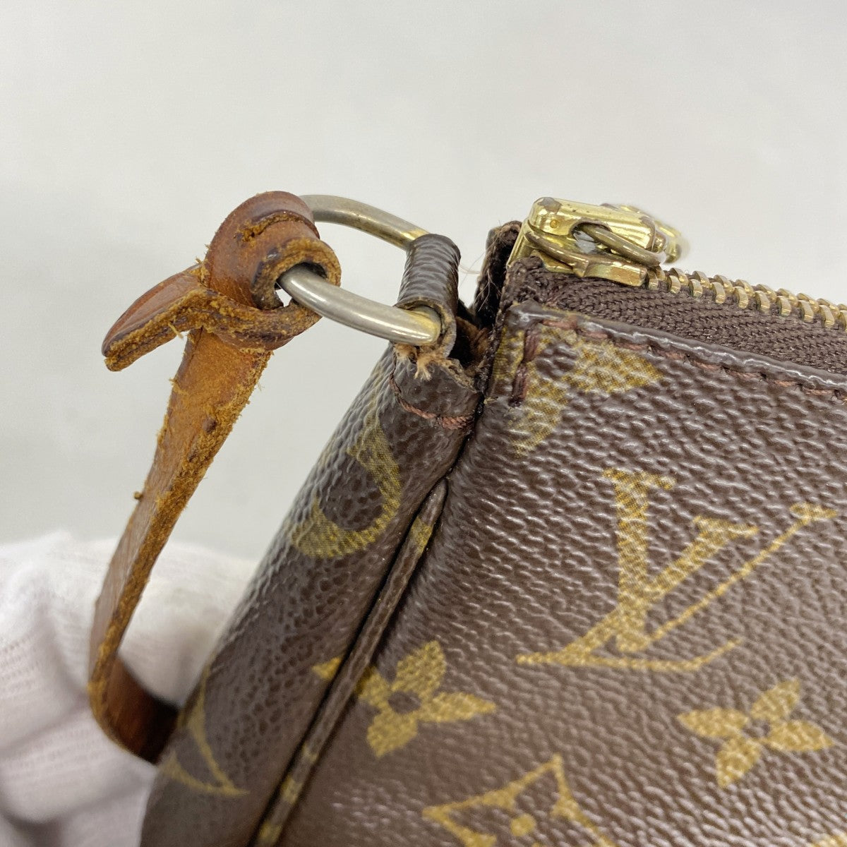 【6gd5077-h】ルイヴィトン ポーチ モノグラム ポシェットアクセソワール M51980 ブラウン【中古】レディース