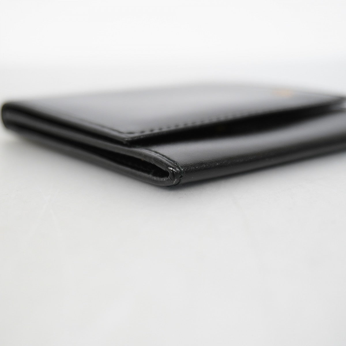 【6gd5091】カルティエ コインケース マスト レザー ブラック ゴールド金具【中古】メンズ レディース ユニセックス