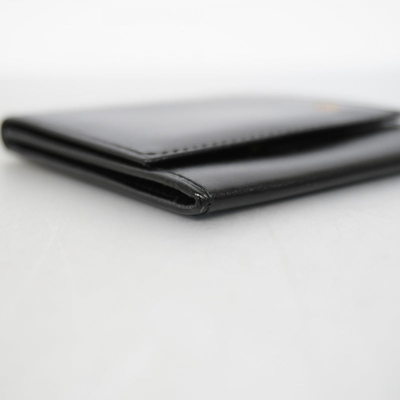 【6gd5091】カルティエ コインケース マスト レザー ブラック ゴールド金具【中古】メンズ レディース ユニセックス