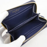 【6gd5093】サルヴァトーレフェラガモ コインケース ヴァラ レザー ネイビー ゴールド金具【中古】レディース