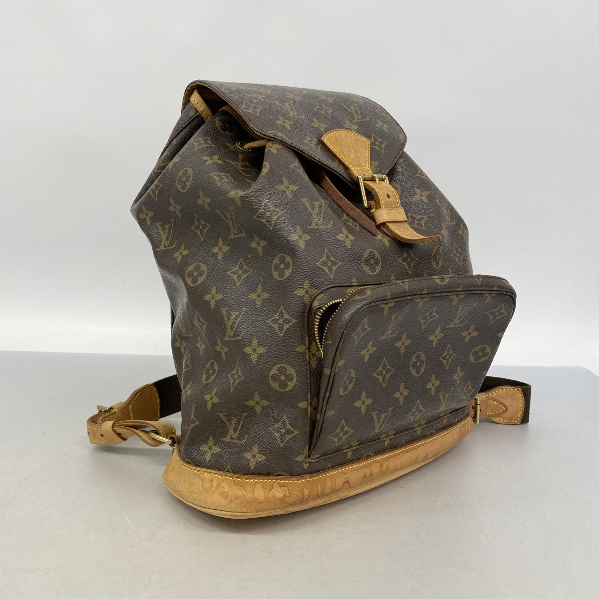 【6gd5094】ルイヴィトン リュック・デイパック モノグラム モンスリGM M51135 ブラウン【中古】レディース