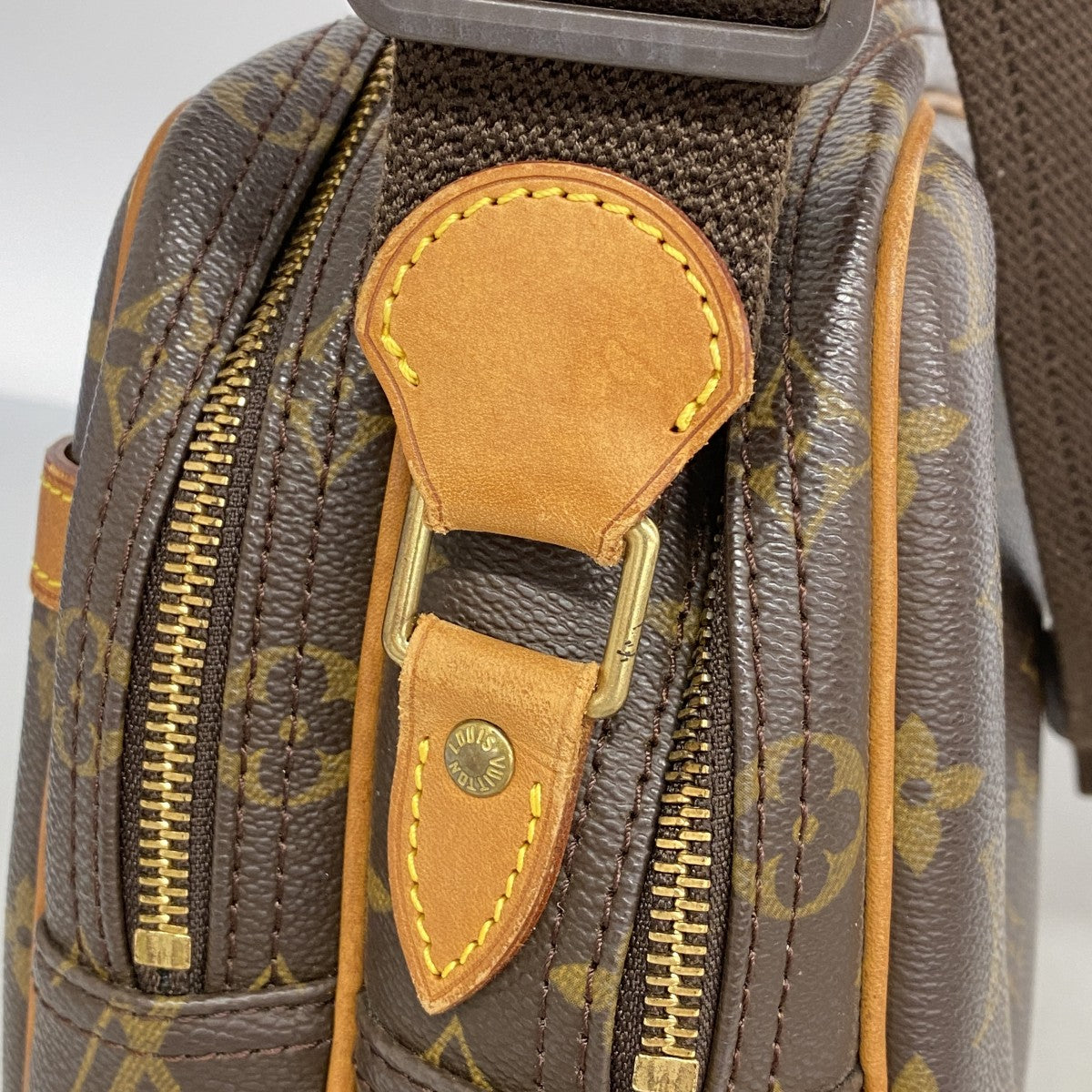 【6gd5104】ルイヴィトン ショルダーバッグ モノグラム リポーターPM M45254 ブラウン【中古】レディース