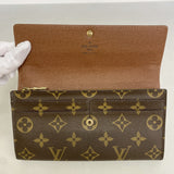【6gd5108】ルイヴィトン 長財布 モノグラム ポルトフォイユサラ M61734 ブラウン【中古】レディース
