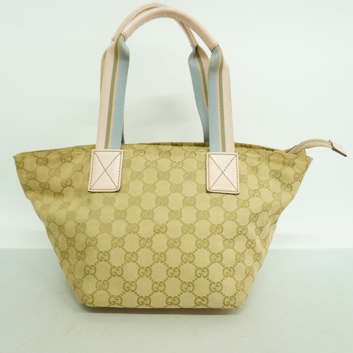 【6gd5111】グッチ ハンドバッグ GGキャンバス 131228 キャンバス ベージュ ゴールド金具【中古】レディース
