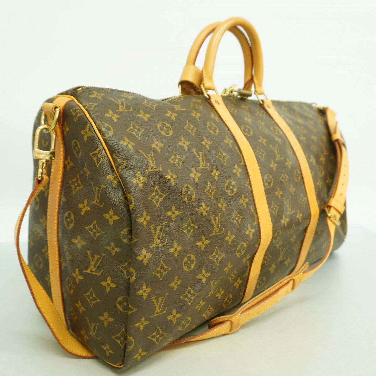 【6gd5113】ルイヴィトン ボストンバッグ モノグラム キーポルバンドリエール55 M41414 ブラウン【中古】メンズ レディース ユニセックス