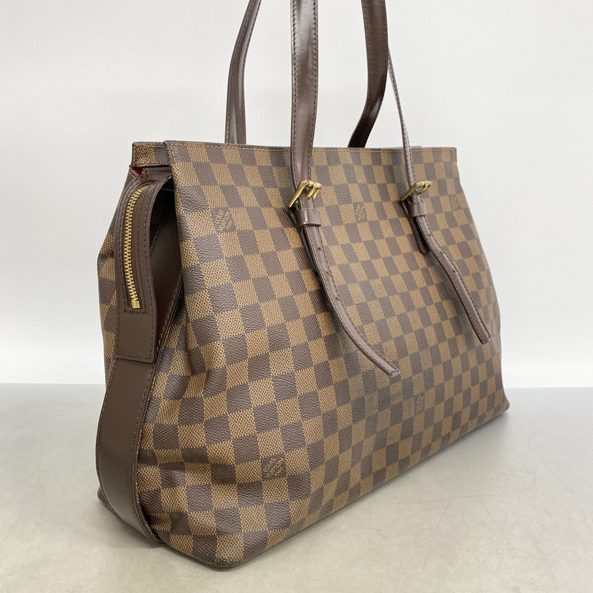 【6gd5118】ルイヴィトン ショルダーバッグ ダミエ チェルシー N51119 エベヌ【中古】レディース